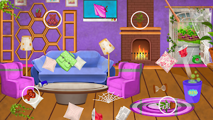 Girlz Home Cleaning: Messy house clean up Screenshot 0