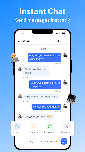 SMS Messenger & Launcher Screenshot 2