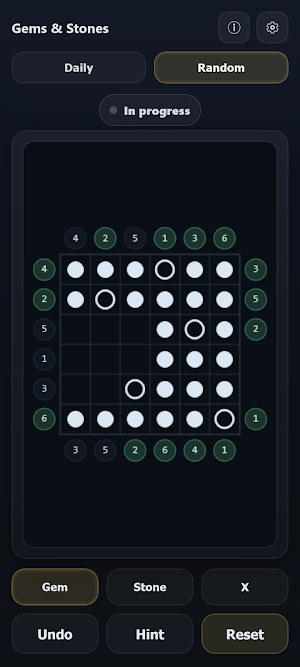 Gems and Stones - Logic Puzzle Screenshot 1