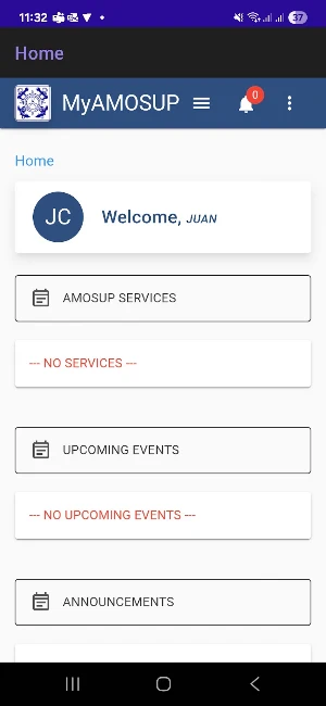 MyAMOSUP Screenshot 1