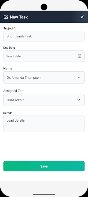 orthobrain CRM Screenshot 3
