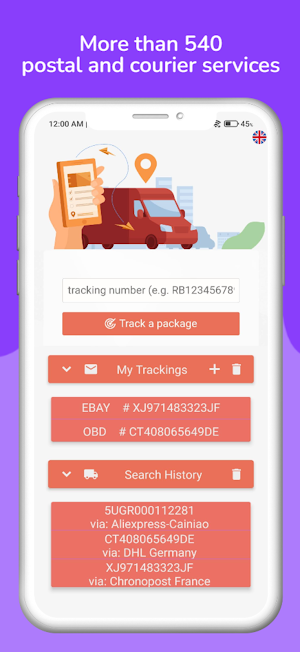 Package Tracking Screenshot 0
