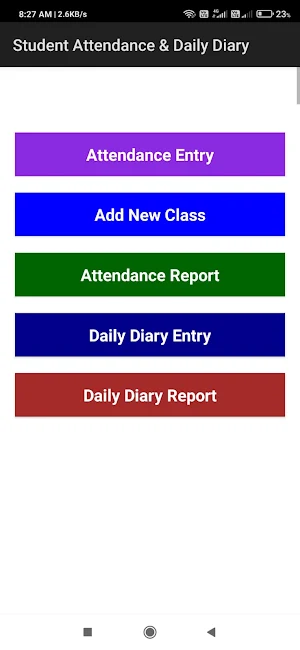 Teachers Attendance Register Screenshot 0