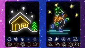 Glow Doodle Art - Color & Draw Screenshot 1