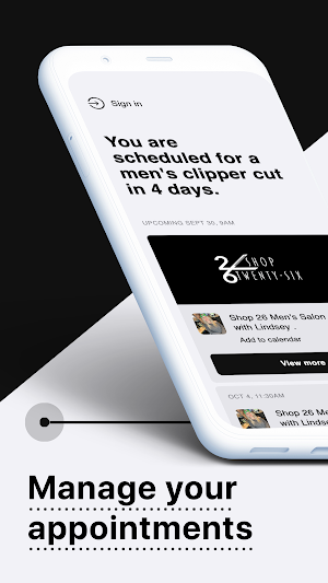 Shop 26 Men's Salon Screenshot 0