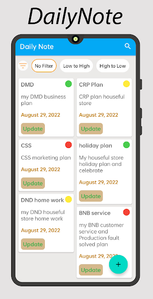 Daily note: notepad Screenshot 1