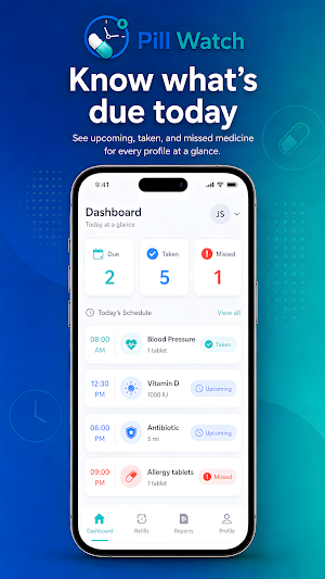 PW Pill & Medication Reminder Screenshot 1