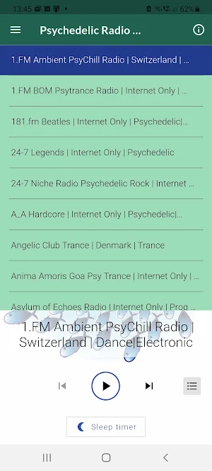 Psychedelic Radio Stations Screenshot 3