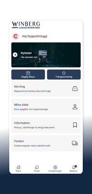 Winberg Logistikpartner AB Screenshot 0
