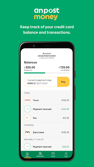 An Post Money Credit Card Screenshot 0