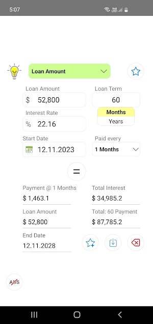 Loan Calculator Screenshot 1