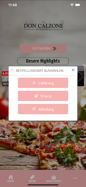Pizzeria Don Calzone Screenshot 1