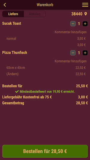 Medya Kebap Lieferservice Screenshot 2