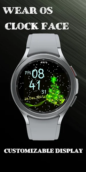 Xmas snow Animated watch face Screenshot 0
