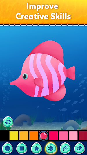 Fish Aquarium Coloring Games Screenshot 2
