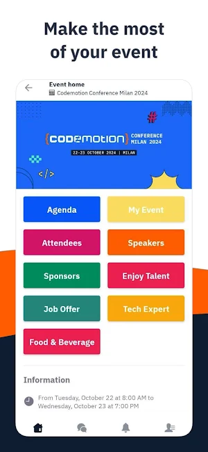 Codemotion Conference Screenshot 1