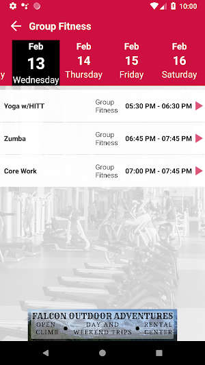 UW-River Falls Campus Rec Screenshot 2
