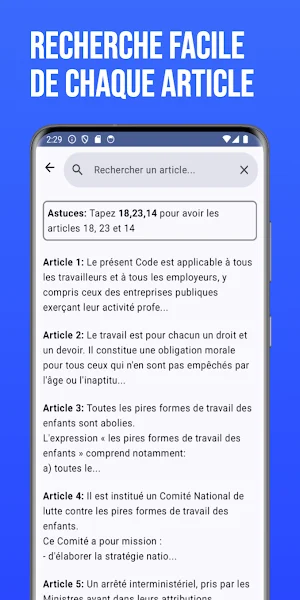 Code du travail de la RDC Screenshot 3