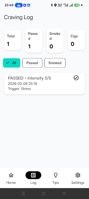 BeatTheCrave-Quit Smoking Screenshot 1