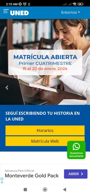 UNED Screenshot 2