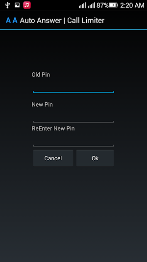 Auto Answer Limit CallTime Pro Screenshot 2