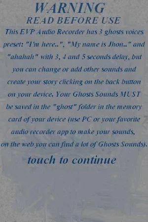 EVP Audio Recorder Screenshot 3