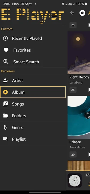 E Player (Music Player) Screenshot 2