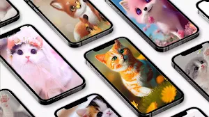 Cute Cat Wallpaper 3D Screenshot 0