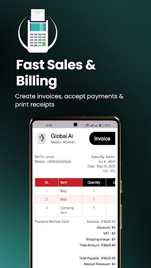 Flex POS: Invoices & Inventory Screenshot 1