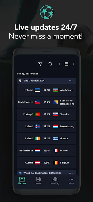 Kick Master - Live Scores Screenshot 0