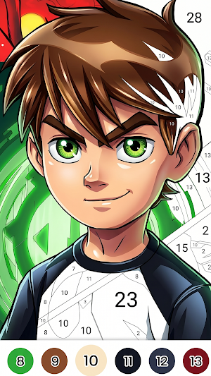 Ben Alien 10 Color By Number Screenshot 0