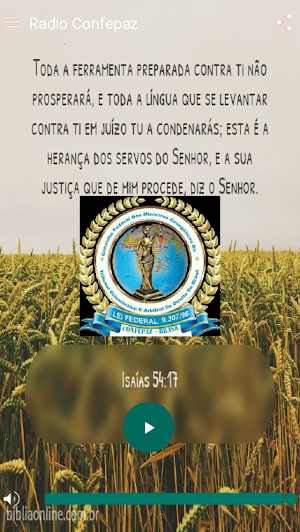 Rádio Confepaz Screenshot 1