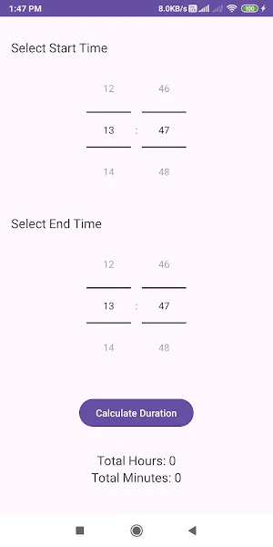 Time Duration Calculator Screenshot 0