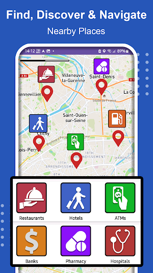 GPS navigation, maps & traffic Screenshot 2