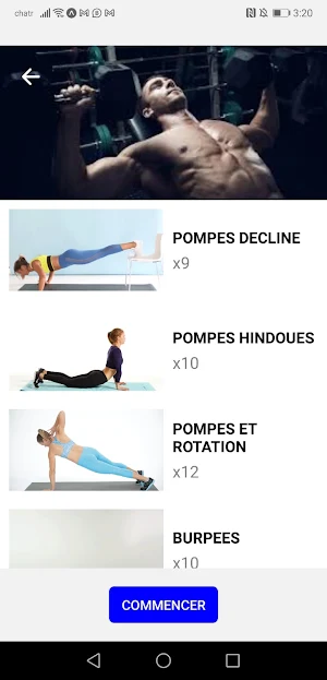 fitness sans equipement Screenshot 3