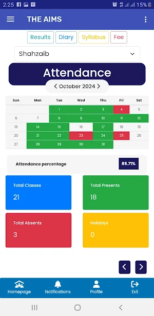The Aims Smart School Screenshot 1