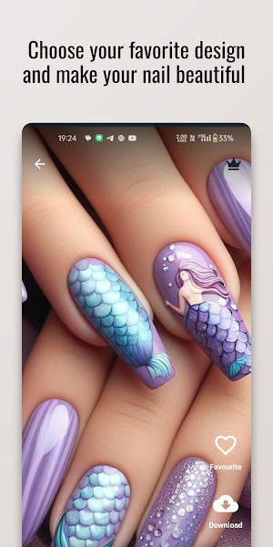 Fish Scale Fantasy Nail Design Screenshot 2