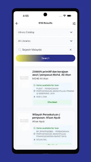 MyLibrary Screenshot 1