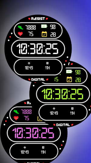 Blocks Time Watch Face Screenshot 3