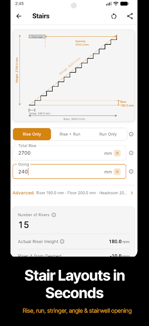 MeisterCalc Construction Calc Screenshot 1