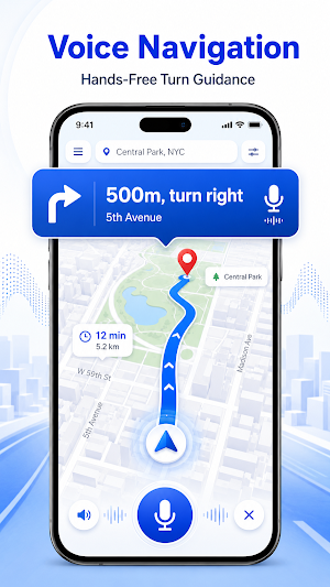 GPS Voice Navigation & Maps Screenshot 0
