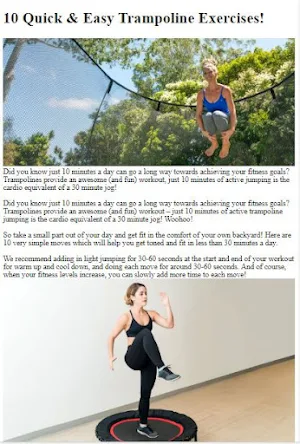Trampoline Cardio Tutorial Screenshot 1