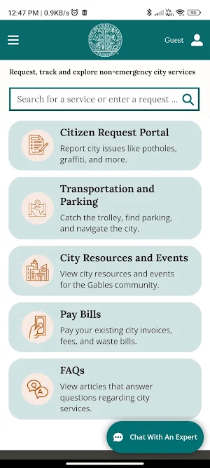 Coral Gables Citizen Center Screenshot 0