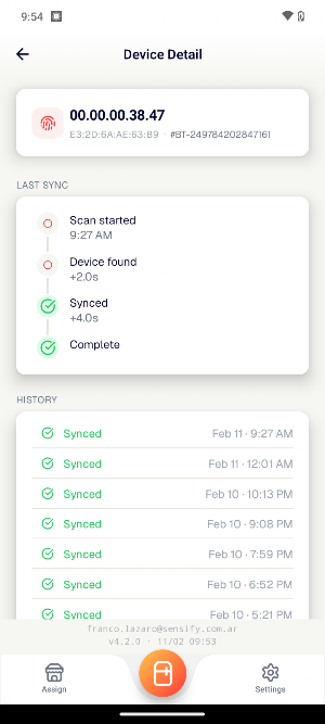 Sensify Data Screenshot 2