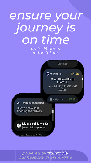 TrainTick: UK Trains (Wear OS) Screenshot 1
