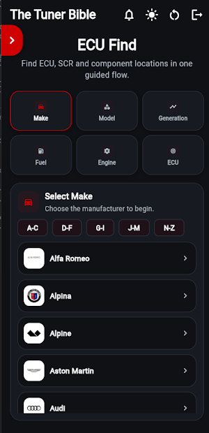 The Tuner Bible: ECU & Tools Screenshot 1