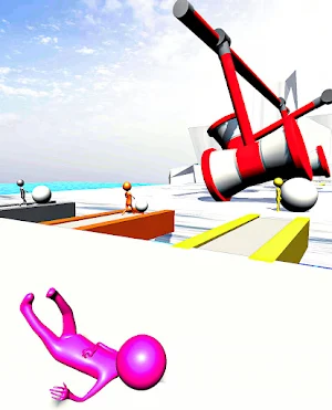 Snowman Run: Snow Race Games Screenshot 2