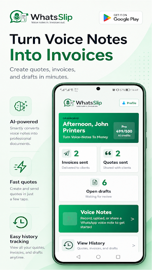 Invoice Maker - Voice Invoice Screenshot 0