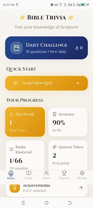 Bible Trivia - Christian Game Screenshot 0