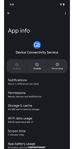 Device Connectivity Service Screenshot 1